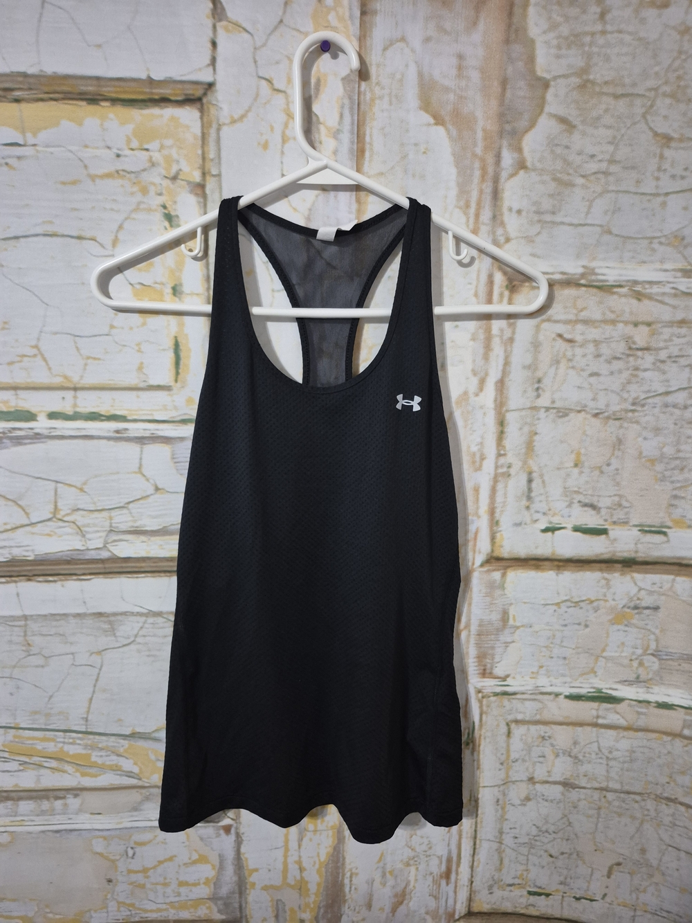 Under Armour Black Mesh Racerback Tank Top
